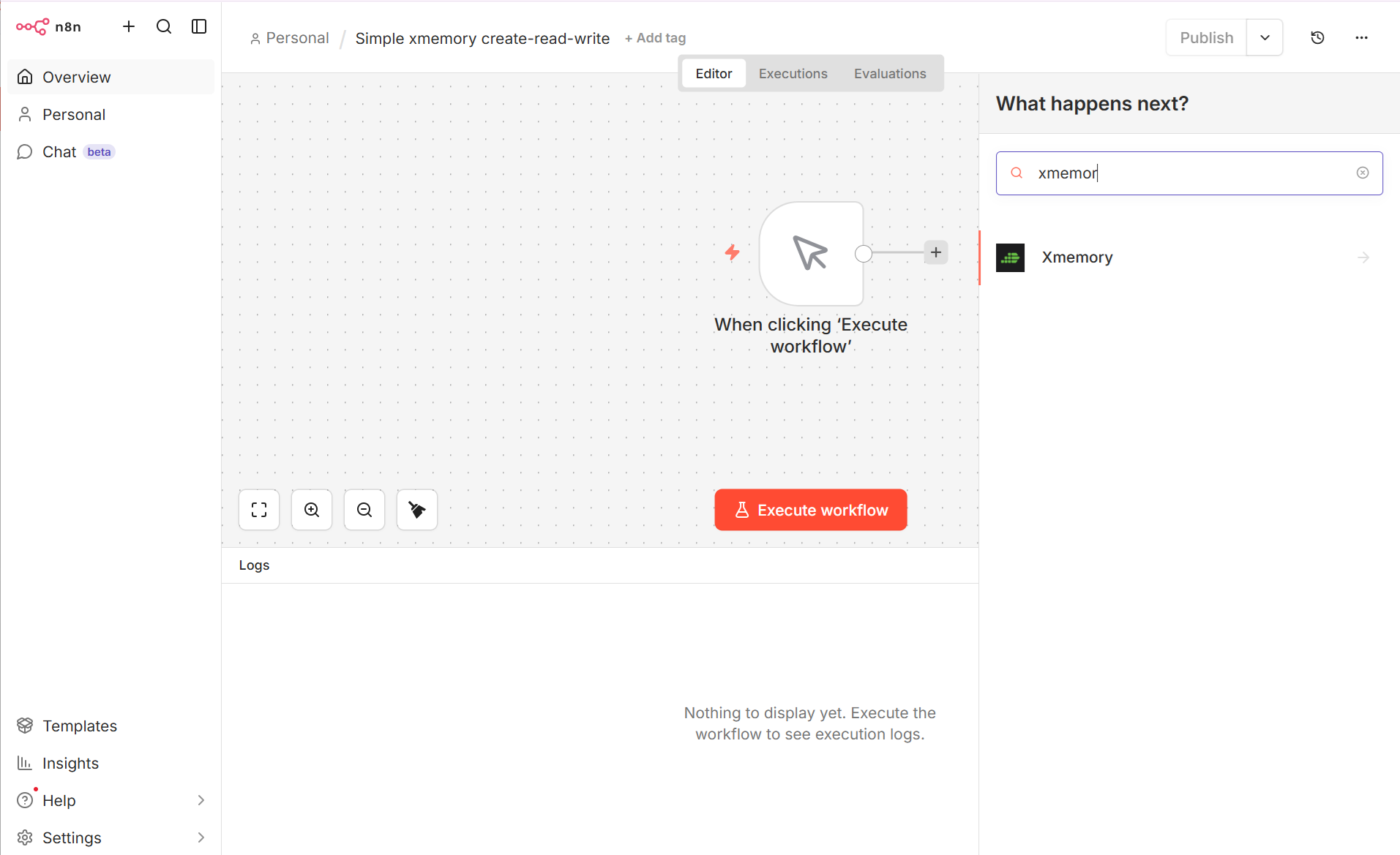 n8n xmemory custom node